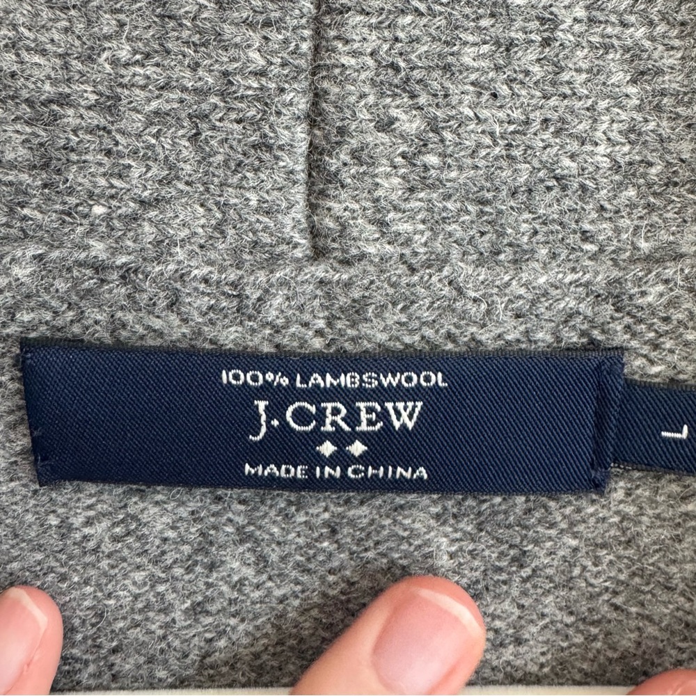 J Crew Men's L 100% Lambswool Cardigan Pocket Shawl Collar Bookshop Fair Isles - Picture 5 of 10